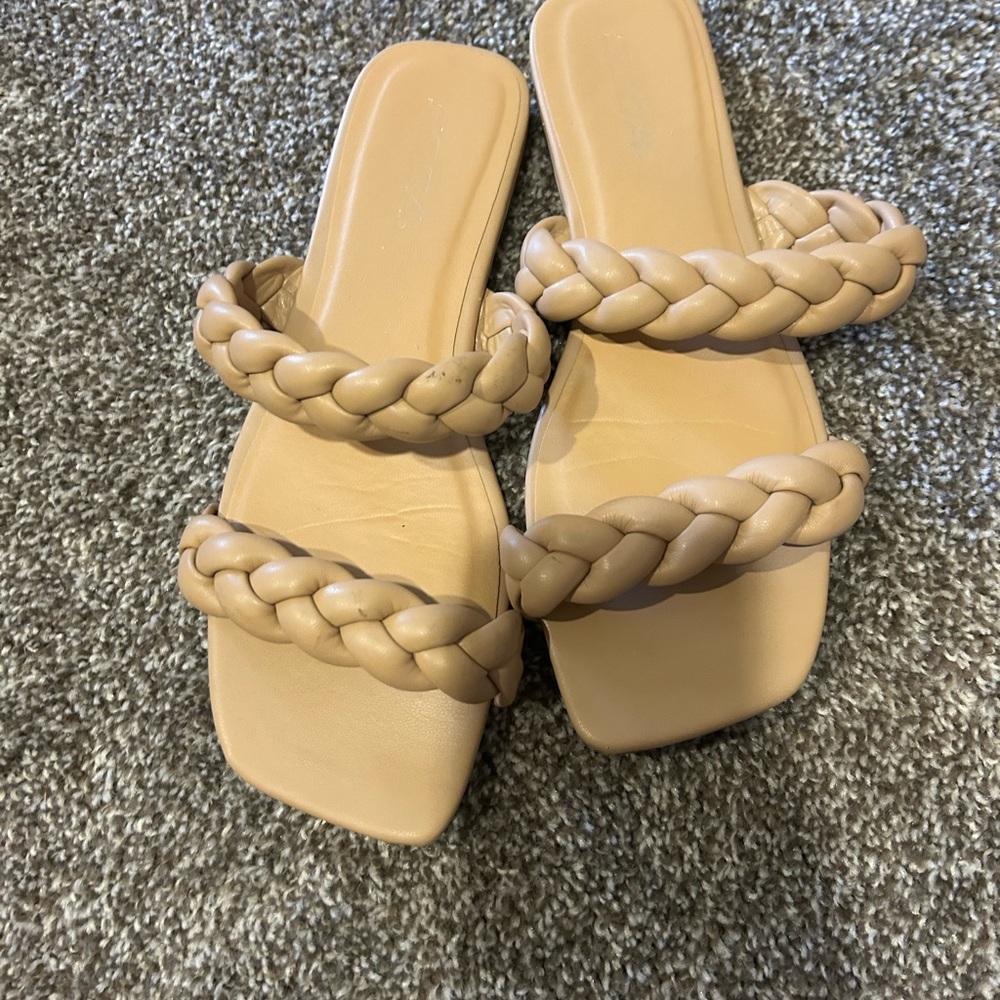 Soda Braided Beige Women's Sandals